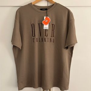 NWT Cider Over Thinking Oversized Graphic Tee, medium